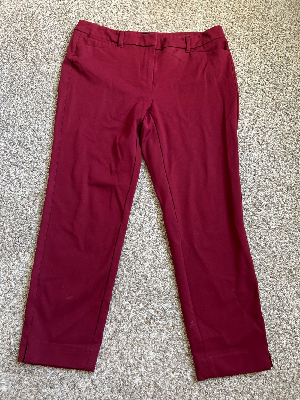 White House Black Market The Slim Ankle Cropped Trousers Pants Office Formal 10